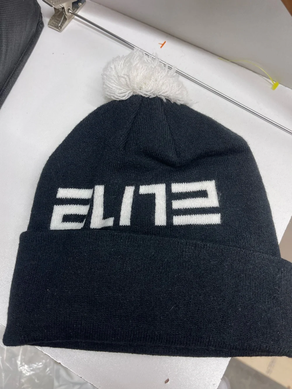 Nike Kids Black and White Pom Beanie - Picture 2 of 3
